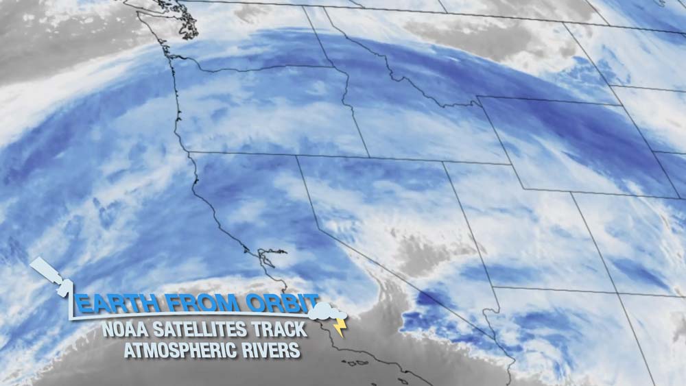 Earth from Orbit: NOAA Satellites Track Powerful Atmospheric Rivers Impacting the West Coast